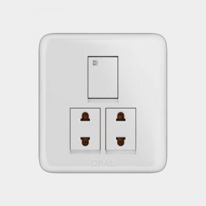 Opal 1 Switch + 2 Socket