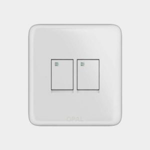 Opal 2 Gang Switch Plate
