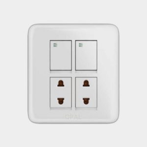 Opal 2 Switch + 2 Socket