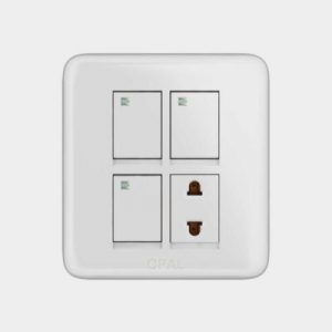 Opal 3 Switch + 1 Socket
