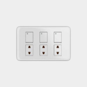 Opal 3 Switch + 3 Socket