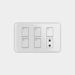Opal 5 Switch + 1 Socket