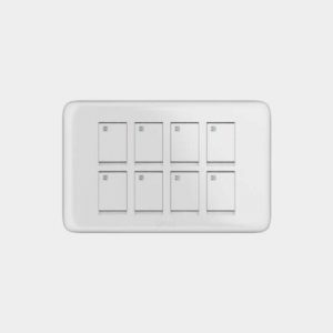 Opal 8 Gang Switch Plate